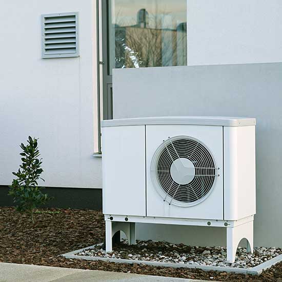  Modern house of future with efficient heat pump reduce living cost 